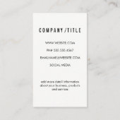 Carte De Visite Dégradé (Dos)