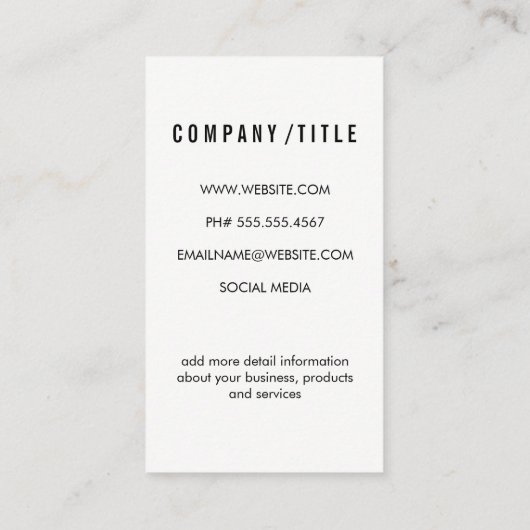 Carte De Visite Dégradé (Dos)