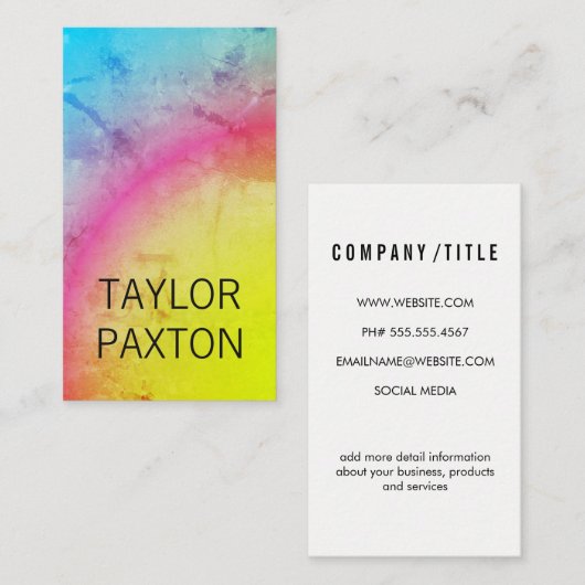 Carte De Visite Dégradé (Devant / Derrière)