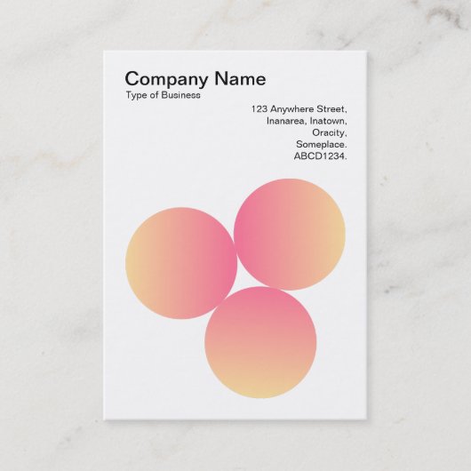 Carte De Visite Dégradé 3 cercles 02 (Devant)