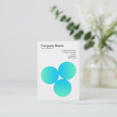 Carte De Visite Dégradé 3 cercles 05 (Debout devant)