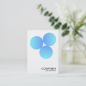 Carte De Visite Dégradé 3 cercles v2 01 (Debout devant)