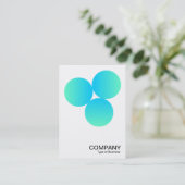 Carte De Visite Dégradé 3 cercles v2 05 (Debout devant)