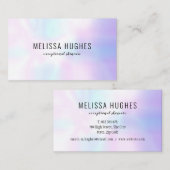 Carte De Visite Dégradé arc-en-ciel simple et moderne (Devant / Derrière)