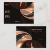 Carte de visite Dégradé au Chocolat (Devant / Derrière)