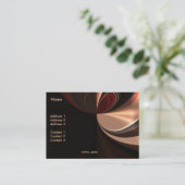 Carte de visite Dégradé au Chocolat (Debout devant)