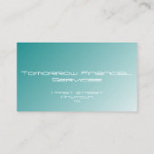 Carte De Visite Dégradé bleu (Dos)