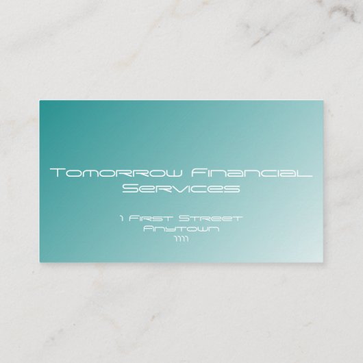 Carte De Visite Dégradé bleu (Dos)