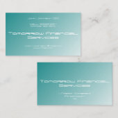 Carte De Visite Dégradé bleu (Devant / Derrière)