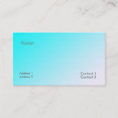 carte de visite dégradé bleu néon (Devant)