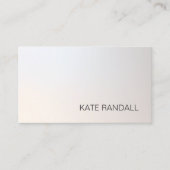 Carte De Visite Dégradé d'argent professionnel minimaliste moderne (Devant)