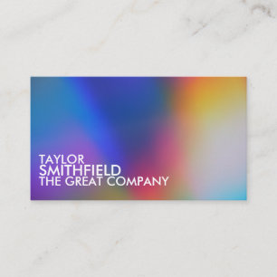 Carte De Visite Dégradé de couleur simple