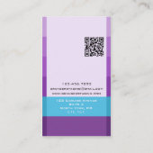 Carte De Visite Dégradé de montre - violet (Dos)