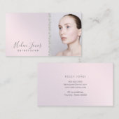 Carte De Visite dégradé de violet esthétique (Devant / Derrière)