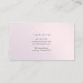 Carte De Visite dégradé de violet esthétique (Dos)