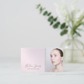 Carte De Visite dégradé de violet esthétique (Debout devant)