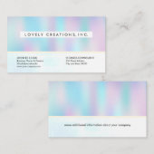 Carte De Visite Dégradé holographique (Devant / Derrière)