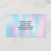 Carte De Visite Dégradé holographique (Dos)