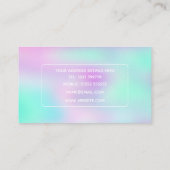 Carte De Visite Dégradé holographique Iridescendant (Dos)