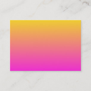 Carte De Visite Dégradé jaune magenta