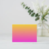 Carte De Visite Dégradé jaune magenta (Debout devant)