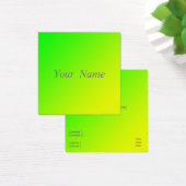 carte de visite dégradé jaune vert (Bureau)