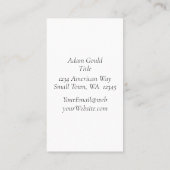 Carte de visite dégradé Kraft Tan moderne (Dos)