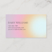 Carte De Visite Dégradé minimaliste moderne (Dos)