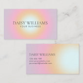 Carte De Visite Dégradé minimaliste moderne (Devant / Derrière)