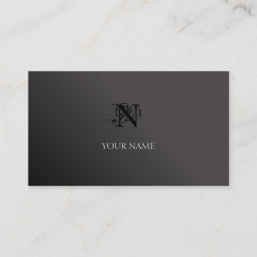 Carte De Visite Dégradé noir (Devant)