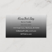 Carte De Visite Dégradé Noir Simple Facile   (Devant)