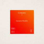 carte de visite dégradé orange (Dos)