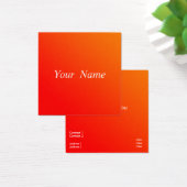 carte de visite dégradé orange (Bureau)