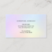 Carte De Visite dégradé pastel abeille (Dos)