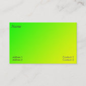 carte de visite dégradé vert jaune (Devant)