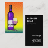 Carte De Visite dégustation de vin (Devant / Derrière)