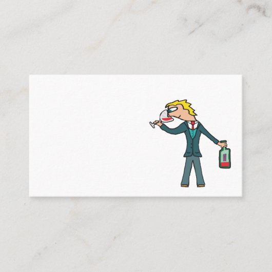 Carte De Visite Dégustation de vin de sommelier (Devant)