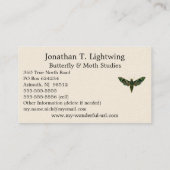 Carte De Visite Deilephila Nerii - Oleander Hawk-Moth Business Car (Dos)