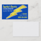 Carte de visite d'électricien (Devant / Derrière)