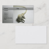 carte de visite d'électricien (Devant / Derrière)