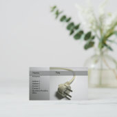 carte de visite d'électricien (Debout devant)