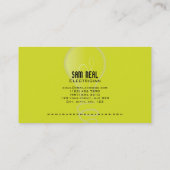 Carte de visite d'électricien (Dos)