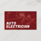 Carte de visite d'électricien automobile (Devant)
