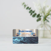 Carte de visite d'électricien de main de métal (Debout devant)