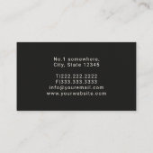 Carte de visite d'électricien | Design imprimable (Dos)