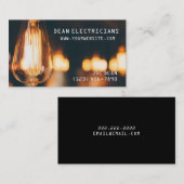 Carte de visite d'électricien électricité (Devant / Derrière)