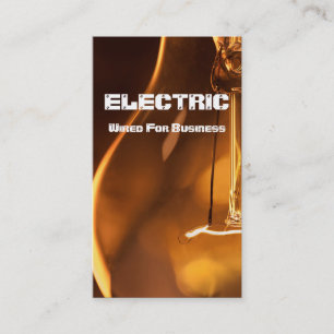 Carte de visite d'électricien électricité électriq