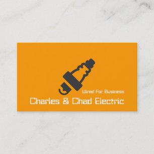 Carte de visite d'électricien électricité électriq