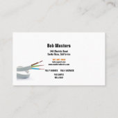 Carte de visite d'électricien et de plomberie (Dos)