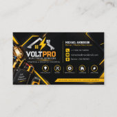 Carte de visite d'électricien | Services électriqu (Devant)